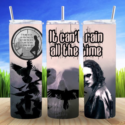 QICD 20 oz Insulated Double Wall Stainless Steel Tumbler with Spill Proof Lid and Reusable Straw, Water Bottle Coffee Cup Travel Mug, Corvus Black Bird Raven Crow Cup Mug Tumbler (Crow4)