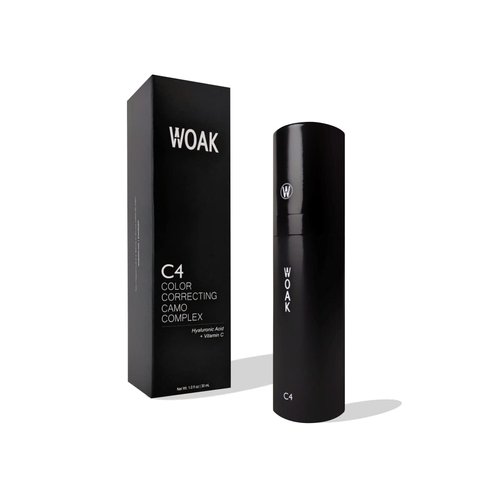 WOAK C4 – Men's Tinted Moisturizer BB CC Cream Foundation – Color Correcting Camo Complex – Hybrid Skin Care (Light)