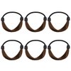 FRCOLOR 6pcs Wig Hair Ties Faux Wig Hair Elastic Rope Ring Ponytail Holders Hair Ropes Hairpiece Hair Accessories for Women Girls