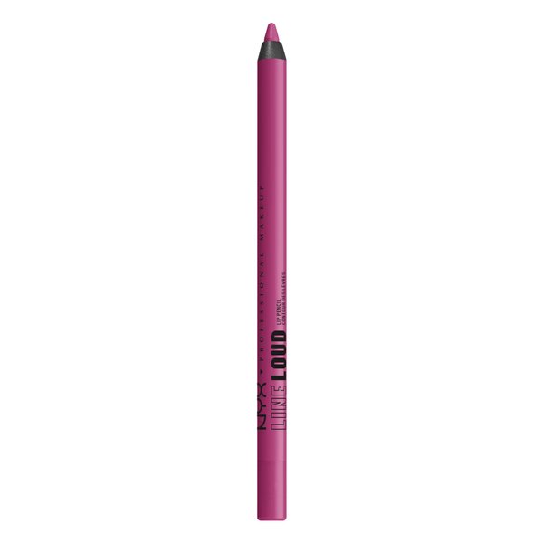 NYX PROFESSIONAL MAKEUP Line Loud Lip Liner, Longwear and Pigmented Lip Pencil with Jojoba Oil & Vitamin E - Hottie Hijacker (Hot Blue Pink)