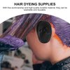 SOLUSTRE 6Pcs Professional Ear Protectors Plastic Hair Dye Earmuffs Waterproof Ear Covers for Hair Dyeing Washing Hairdressing, Black& Pink& Yellow