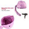 FMELAH Hair Dryer Cap Portable Soft Hair Drying Salon Cap Hair Mask Baking Oil Cap Adjustable Bonnet Attachment Hair Care Hair Dryer Hat for Hand Held Hair Dryer Attachment (Pink)