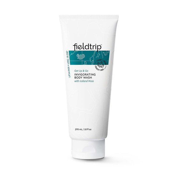 Fieldtrip Get Up & Go Invigorating Body Wash with Iceland Moss - Clean, Vegan & Cruelty-Free - 10oz