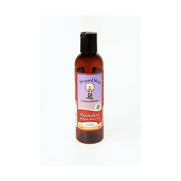 Shepard Moon Revitalize Bath & Body Oil 4oz - Massage Therapists Favorite for Circulation Support