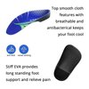 Over Pronation Insoles, 3/4 Length High Arch Support Insoles Orthotic Inserts, Plantar Fasciitis, Flat Feet, Heel Pain, Relief Shoe Inserts for Men and Women Running Sports, XL