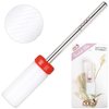 PANA Flat Top Small Barrel 3/32" Ceramic Bit - Fine Grit - Fast Remove Acrylic or Hard Gel Nail Drill Bit for Manicure Pedicure Salon Professional or Beginner
