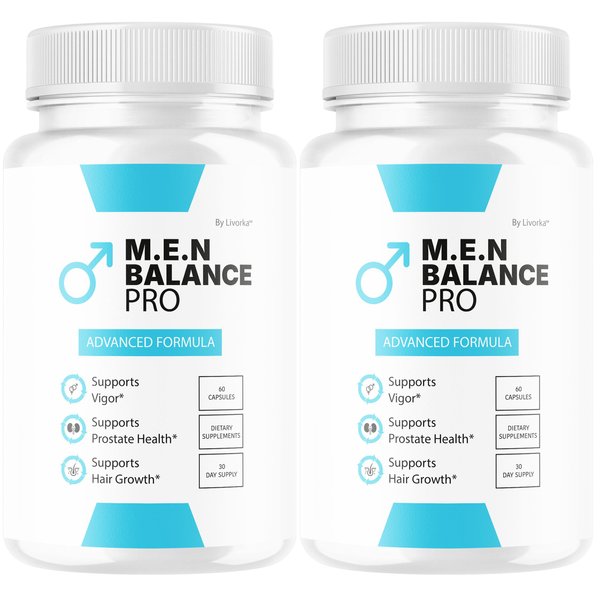 (2 Pack) M.E.N Balance Pro Capsules - Official Men Balance Pro Pills Support Daily Health Advanced Formula All Natural Premium Multivitamin for Overall Health & Wellness, 120 Capsules for 2 Months