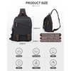 sling bag,canvas messenger bag for men,crossbody bag for women,Black
