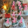 Rsstarxi 24 Pack Christmas Cupcake Toppers Theres Some Ho Ho Hos in This House Cupcake Picks Merry Christmas Cake Decorations for Dancing Girl Xmas Holiday Bachelorette Birthday Party Supplies Pink
