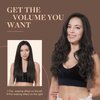 GOO GOO Clip in Hair Extensions Real Human Hair, 22inch 150g 9Pcs, 2 Dark Brown, Remy Human Hair Extensions Clip ins for Women, Natural Human Hair