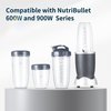 Replacement Cups Kit 18oz Short Cup 24oz Tall Cup 32oz Colossal Cup with Flip-Top To-Go Lid and Stay-Fresh Resealable Lid Compatible with NutriBullet 600w and Pro 900w Blenders