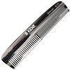 Kent R7T Fine and Wide Tooth Hair Comb, Handmade Pocket Comb for Men, Best Beard Comb and Mustache Comb for Everyday Grooming and Styling, Sawcut Kent Comb, Made in England