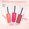 BEFIVECOK 3PCS Lip Oil Set, Hydrating Lip Glow Oil Lip Plumper Gloss, Tinted Lip Oils Transparent Long Lasting Non-sticky Lip Gloss, Plumping Lip Gloss Lip Care Kit (Pink & Rosewood & Cherry)