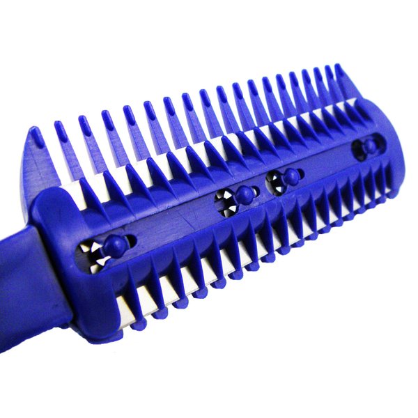 (4 Pack) Unisex Razor Comb Home Hair Cut Scissor with 6 Bonus Replacement Razors
