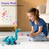 Koonie Dinosaur Toys for Girls, 2 Year Old Girl Toys, Purple Dinosaur Remote Control Reversible Sequins Dinosaur Toy Can Repeat Walk Roar Sing, Christmas Birthday Gifts for 2-7 Years Old Kids Toddler