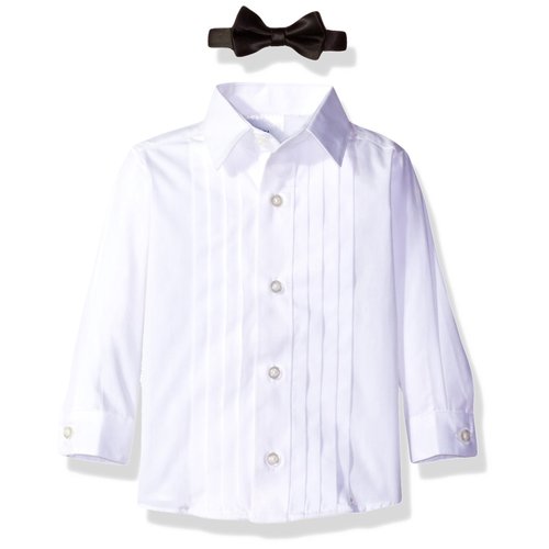 Nautica baby boys 4-piece With Dress Shirt, Bow Tie, Jacket, and Pants Tuxedo, Black, 18 Months US