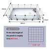 DZWLKJ Guinea Pig Cage Liner Tarp Bottom Waterproof and Washable Base Also for Rabbits, Bunny, Chinchesillas, Hedgehog, Ferrets and Other Small Animals(24x48 inches)