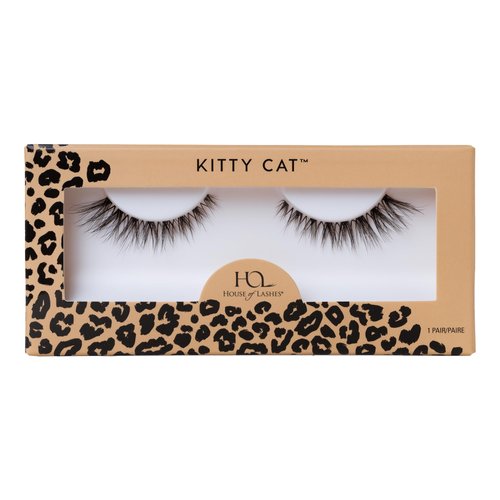 House of Lashes Kitty Cat - Natural, Flared, Cruelty Free Faux Silk Fibers False Eyelashes