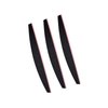LNAUJS 3 Pack 100/180 Grit Nail Files, Reusable Black Half Crescent Shape Nail Buffer Tools