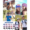 15 Pcs Do Rag Skull Cap Cooling Helmet Liner Sweat Wicking Head Wraps Bandana Beanie Bicycle Helmet Liner for Men Women (Flag Pattern)
