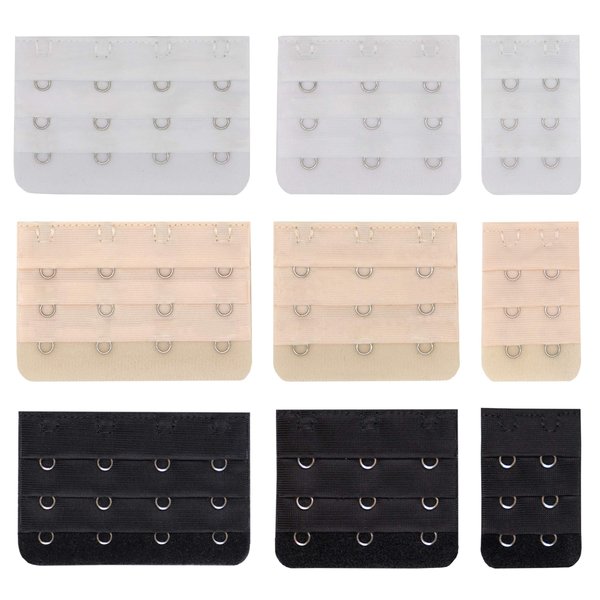 Tamlien Bra Extenders 2 Hook/ 3 Hooks/ 4 Hook, Soft and Comfortable Bra Extensions