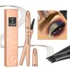 Eyebrow Pen,Liquid Eye Makeup Eyebrow Pencil - Waterproof Eyebrow Pencil Micro 4 Tip Brow pencil Lift & Snatch Eyebrow Microblading Pen Long-Lasting Waterproof Natural Eyebrow Hair (1# Light coffee)