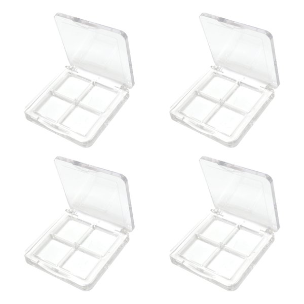 yueton 4PCS Empty Lipstick Palette Clear Acrylic Lipstick Box DIY Eyeshadow Powder Palette Empty Cosmetic Container