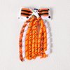 Halloween Ghost Korker Hair Bow Clips for Toddler Girls 2pc Cute Curly Corker Tassel Ribbon Cheer Barrettes Alligator Hairpin Kids Cosplay Costume Party Dress Up Decor Accessory