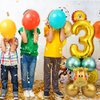 MSMANCY Jungle Safari Birthday decorations 32'' Number 3 Balloons 24Pcs Party Decorations Backdrop Animal Balloons Birthday Decorations for Boys Girls Party Supplies (3)