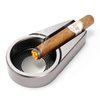 CiTree Cigar Ashtray, Cigar Travel Ashtray, Metal Ashtray (Silver)