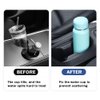 Car Cup Holder Position Limiter,Anti Shake Car Coasters Silicone Bottle Stabilizers with Self-Adhesive,Universal Interior Car Accessories Water Bottle Holder for Car Truck SUV(3PCS)