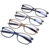 AQWANO TR90 Lightweight Comfort Reading Glasses - Flexible Readers Computer Blue Light Blocking UV Protection for Women Men +1.75