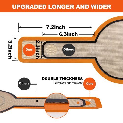 Silicone Bread Sling Dutch Oven - Best Japan Silicone. Non-Stick & Easy Clean Reusable Silicone Bread Baking Mat. With Extra Long Handles Bread Baking Sheet Liner, 2 Mix Colour set Transferable Dough