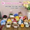 Krinisou Positive Crochet Animals Penguin Gifts, Mini Cute Penguin Decor for Office Desk, Inspirational Encouragement Thinking of You Gifts for Women