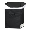 Chest Freezer Covers for Outside(32.5W×22.5D×33.5H)in,Compatible with midea 7.0 Cubic Feet Chest Freezer,Black Deep Freezer Covers Waterproof Top With Zipper to Open, Outdoor All-season Protection