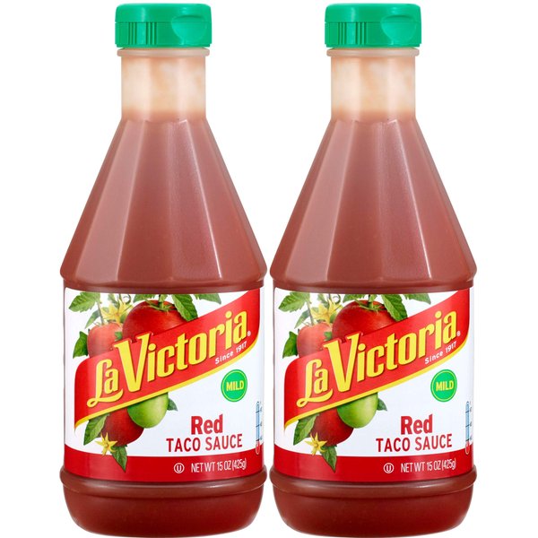 La Victoria Red Taco Sauce Mild, 15 oz. (Pack of 2)