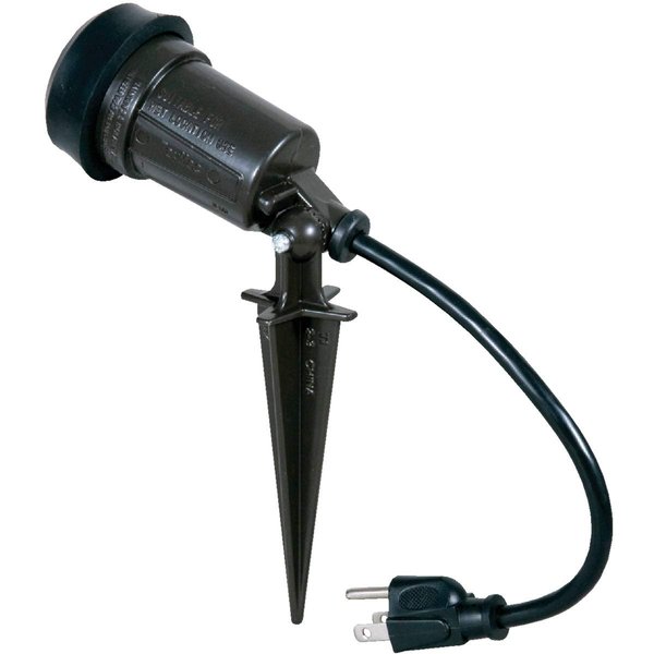 Hubbell-Bell SL101B Portable Spike Light Par 38 Bulb Bronze Finish, 75-150 Watt
