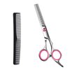 Thinning Shears For Hair Cutting 6.5 in Professional Hair Barber Scissors Barber’s Texturizing Teeth Shears for Hairdressing Salon Home Hair Cutting Shears Hair Scissors for Women Men Kids Babies Dogs