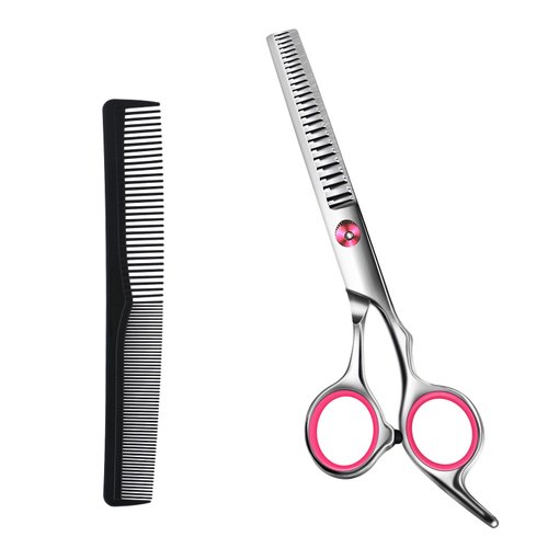 Thinning Shears For Hair Cutting 6.5 in Professional Hair Barber Scissors Barber’s Texturizing Teeth Shears for Hairdressing Salon Home Hair Cutting Shears Hair Scissors for Women Men Kids Babies Dogs