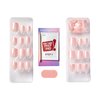 KISS imPRESS No Glue Mani Press-On Nails, Color FX, Good Mood', Light Pink, Short Size, Squoval Shape, Includes 30 Nails, Prep Pad, Instructions Sheet, 1 Manicure Stick, 1 Mini File