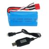 Battery and Charger Set for Feiyue FY01 FY02 FY03 FY03H FY04 FY05 RC Cars 7.4V 1500mAh