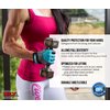 MRX BOXING & FITNESS Weight Lifting/Exercise Grip Gloves for Women, Great for Workouts, Weight Training and More, Sky Blue Medium