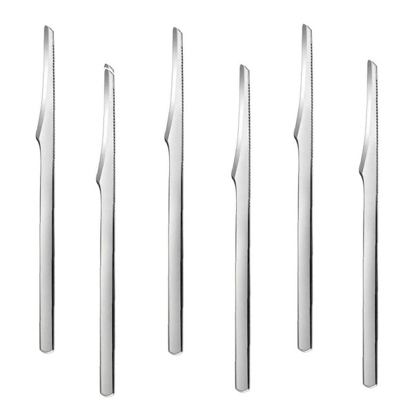 Pedicure Knife Tools Kits, Professional Stainless Steel Foot Scrubber Dead Skin Remover,6 Pcs Foot Scraper Knife to Remove Dead Skin Callus Knife Scraping Pedicure Tools for Men Women
