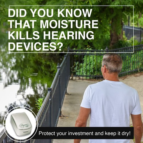 Zephyr by Dry & Store Hearing Instrument Dryer/Dehumidifier | for Care and Maintenance of Hearing Aids | Cochlear Processors | in-Ear Monitors