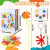 Fulmoon 148 Pcs Art Paint Party Favors 12 Mini Paint Sets 12 Pcs Art Painting Straws 12 Pcs Art Party Bags 12 Pcs Keychains 100 Pack Paint Splatter Confetti for Birthday Paint Party Supplies Gift