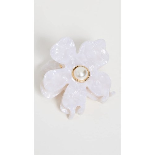 Lele Sadoughi Women's Lily Claw Clip, Mother of Pearl, White, One Size