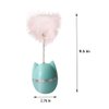 EFYUE Cat Feather Toy Cat Toy Ball 360° Tumbler,with Colorful Feathers and Bells to Attract Your Cat's Attention Novelty Toy (Green)