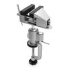 QWORK 3" Universal Tabletop Clamp Vice Tilts Rotate 360°, Portable Work Bench Vise for Drilling, Woodworking,Jewelry Making, Mental working