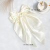 Cream Large Bows for Girls Hair Bows for Women,Long Satin Bows for Hair Bows for Girls 1 Pcs