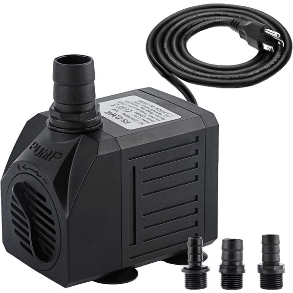 Yochaqute Aquarium Submersible Water Pump: 550GPH 30W Quiet Mini Adjustable with 6ft Power Cord for Hydroponics | Garden Waterfall | Pond | Fish Tank | Fountain